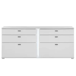 Weißes Sideboard mit vier Schubladen und zwei Klappen - Tirol Sideboards