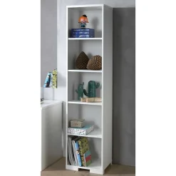 Weißes Standregal mit fünf Fächern - Eldrus Regale|Vitrinen