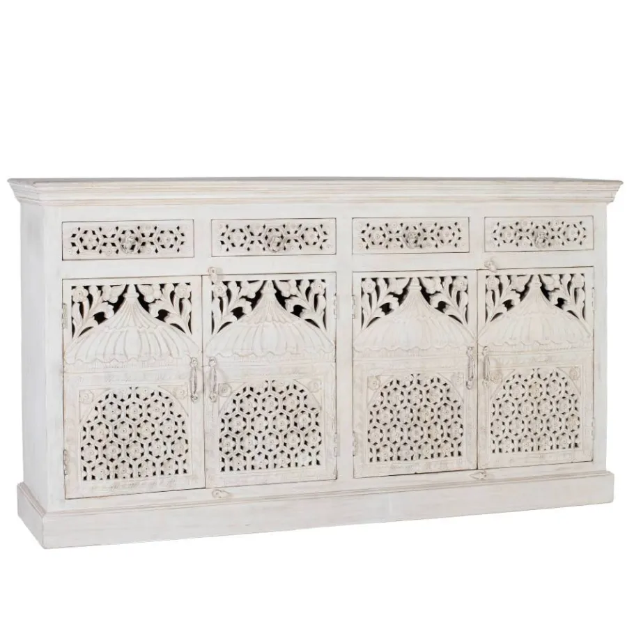 White Wash Sideboard im orientalischen Stil - Capo Sideboards