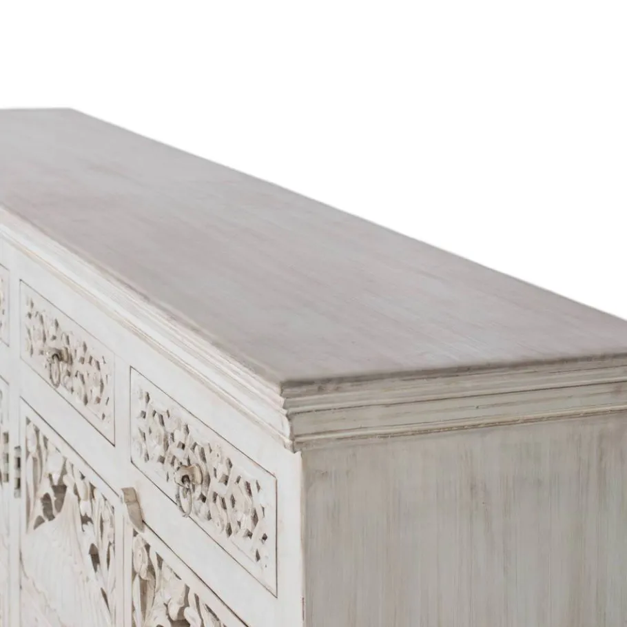 White Wash Sideboard im orientalischen Stil - Capo Sideboards