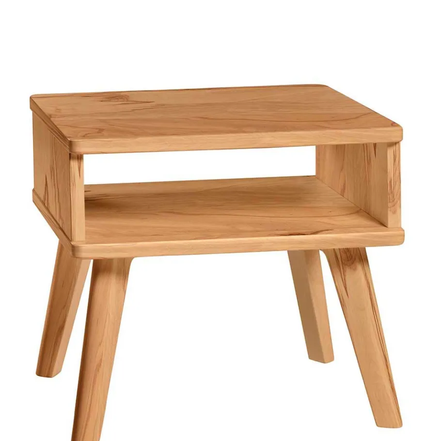 Best Wildbuche Nachtkonsole mit Vierfußgestell - Ciradello Kommoden