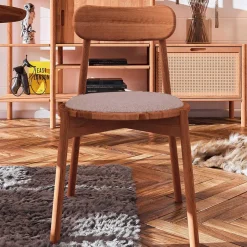 Sale Wildbuche Stühle mit Polstersitz - Indrya (2er Set) Stühle