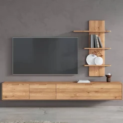 New Wildeiche Anbauwand Möbelset - Holiday (zweiteilig) Wohnwände