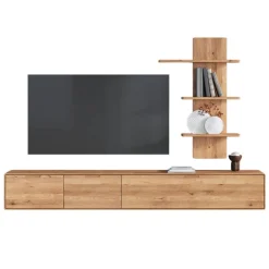 New Wildeiche Anbauwand Möbelset - Holiday (zweiteilig) Wohnwände