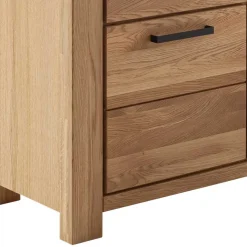 Sale Wildeiche Highboard Vitrine teilmassiv - Sophia Kommoden|Vitrinen