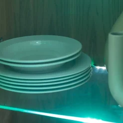 Sale Wildeiche Highboard Vitrine teilmassiv - Sophia Kommoden|Vitrinen