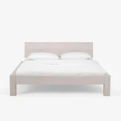 Sale Wildeiche Holzbett Salida in Weiß Betten