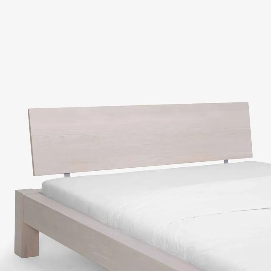 Sale Wildeiche Holzbett Salida in Weiß Betten