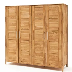 Sale Wildeiche Kleiderschrank mit Ausstattung - Memba I Kleiderschränke|Schränke