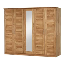 Sale Wildeiche Schlafzimmerschrank Cranos mit Spiegel Schränke