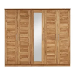 Sale Wildeiche Schlafzimmerschrank Cranos mit Spiegel Schränke