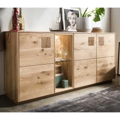 Wildeiche Sideboard in 170 cm Breite - Millena Sideboards