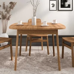 Sale Wildeiche Tisch - 90 cm tief - Laida Tische