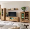 Outlet Wildeiche TV Anbauwand teilmassiv - Sophia (vierteilig) Wohnwände