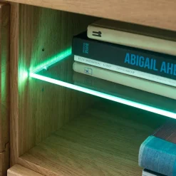 Outlet Wildeiche TV Anbauwand teilmassiv - Sophia (vierteilig) Wohnwände