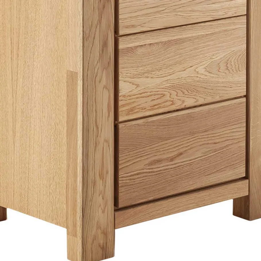 Outlet Wildeiche TV Anbauwand teilmassiv - Sophia (vierteilig) Wohnwände