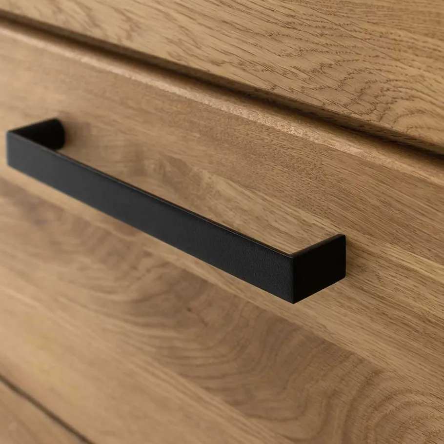 Outlet Wildeiche TV Anbauwand teilmassiv - Sophia (vierteilig) Wohnwände