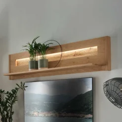 Best Wildeiche Wandboard geölt - 156 cm breit - Obinson Regale