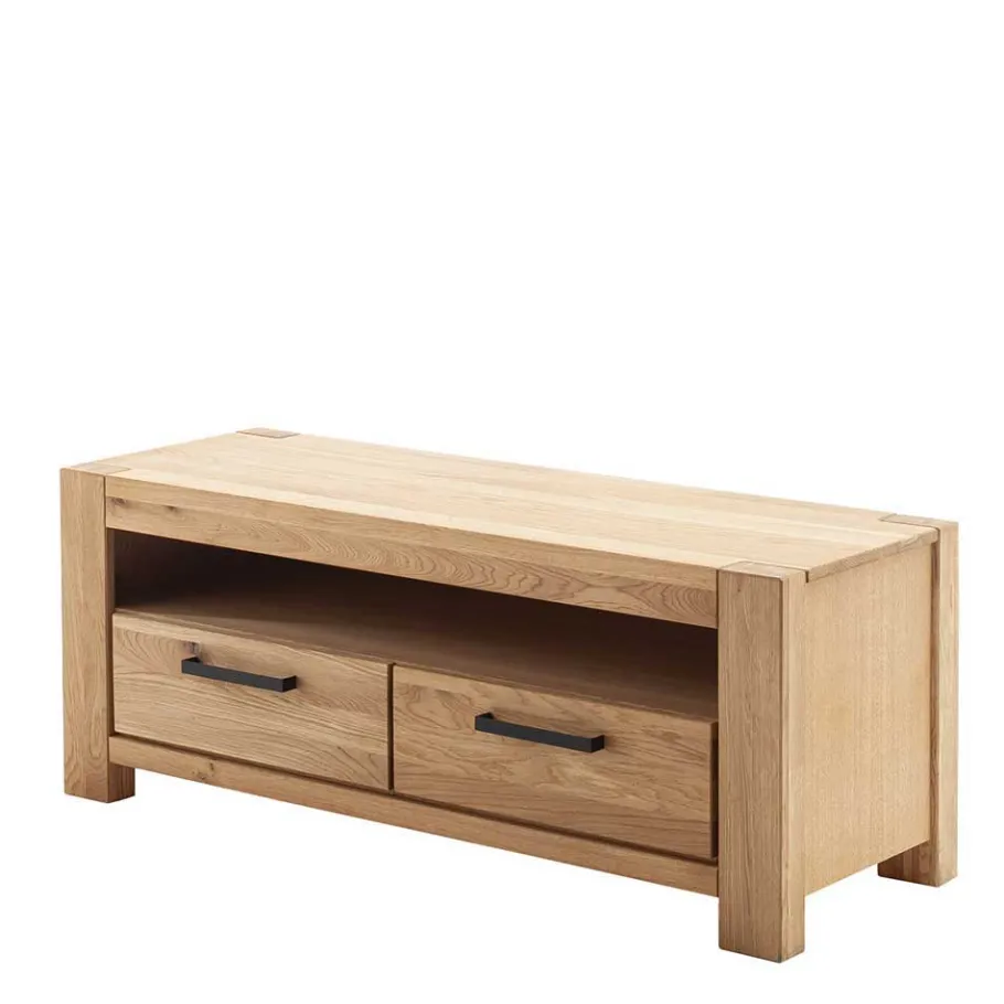 Sale Wildeiche Wohnwand Set teilmassiv - Sophia (vierteilig) Wohnwände