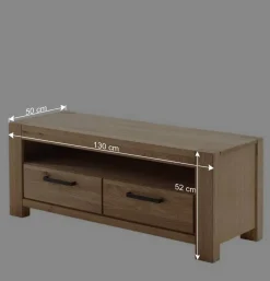 Sale Wildeiche Wohnwand Set teilmassiv - Sophia (vierteilig) Wohnwände