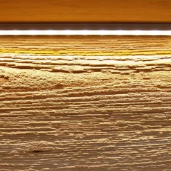 Discount Wildeiche Wohnzimmer Möbel Wohnwand - Acmida (vierteilig) Wohnwände