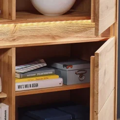 Discount Wildeiche Wohnzimmer Möbel Wohnwand - Acmida (vierteilig) Wohnwände