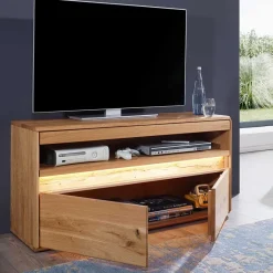 Discount Wildeiche Wohnzimmer Möbel Wohnwand - Acmida (vierteilig) Wohnwände