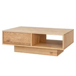 Hot Wildeiche Wohnzimmertisch auf Sockelgestell - Cocondar Tische