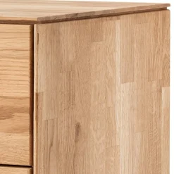 Best Wildeiche-Hochkommode mit fünf Schubladen - Kassanda Kommoden