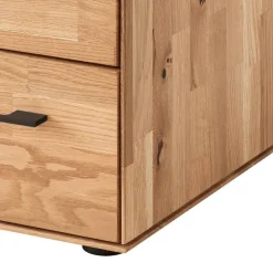 Best Wildeiche-Hochkommode mit fünf Schubladen - Kassanda Kommoden