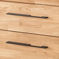 Best Wildeiche-Hochkommode mit fünf Schubladen - Kassanda Kommoden