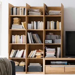 Hot Wohnkombination Croconia aus Wildeiche Massivholz (dreiteilig) Wohnwände