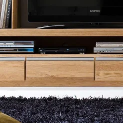 Hot Wohnkombination Croconia aus Wildeiche Massivholz (dreiteilig) Wohnwände