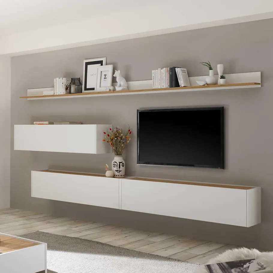 Discount Wohnkombination für die Wandmontage - Nonessia (fünfteilig) Wohnwände