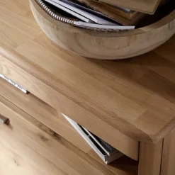 Outlet Wohnkombination in Eiche Bianco - Destal (vierteilig) Wohnwände