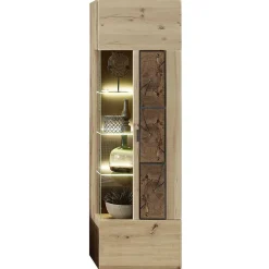 Sale Wohnkombination in Wildeiche Optik - Iniaco (dreiteilig) Wohnwände