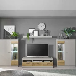 Online Wohnkombination Wohnwand Set - Lioscas (vierteilig) Wohnwände