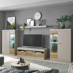 Online Wohnkombination Wohnwand Set - Lioscas (vierteilig) Wohnwände