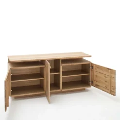 New Wohnmöbel Set in Eiche Bianco - Crokas (vierteilig) Wohnwände