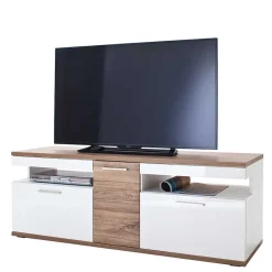 New Wohnmöbel Set in Weiß Hochglanz - Icadro (vierteilig) Wohnwände