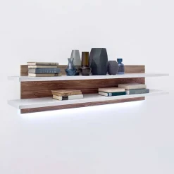 New Wohnmöbel Set in Weiß Hochglanz - Icadro (vierteilig) Wohnwände