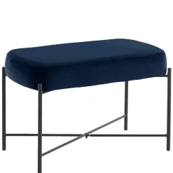 Wohnraum Sitzbank in Blau Samt - Isika Sitzbank