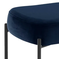 Wohnraum Sitzbank in Blau Samt - Isika Sitzbank
