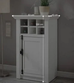 Best Wohnwand Chelles im Landhausstil (vierteilig) Wohnwände