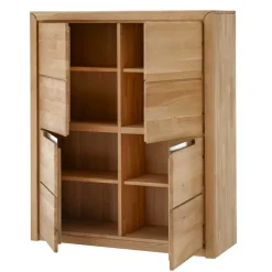 Online Wohnwand Croconia aus Wildeiche Massivholz (dreiteilig) Wohnwände