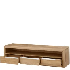 Online Wohnwand Croconia aus Wildeiche Massivholz (dreiteilig) Wohnwände