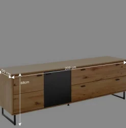 Hot Wohnwand für Wohnzimmer Set - Flacona (dreiteilig) Wohnwände