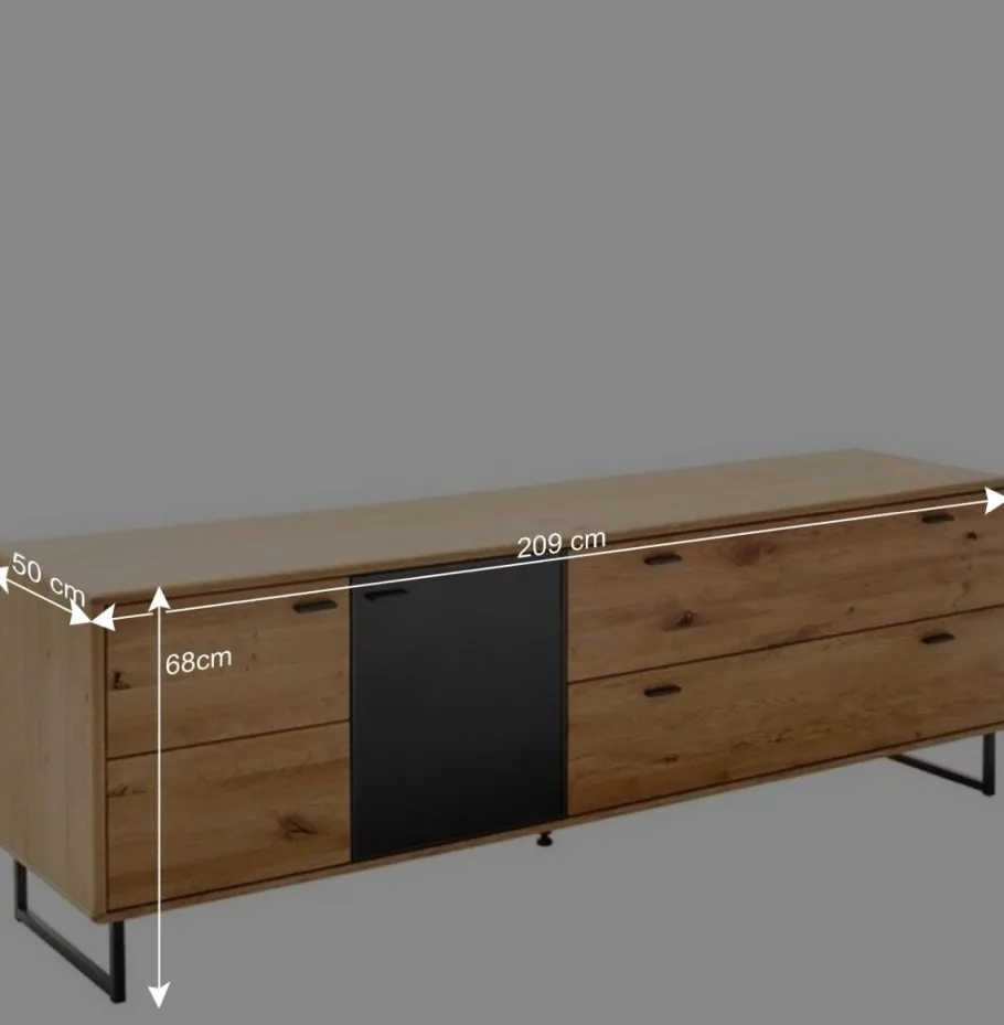 Hot Wohnwand für Wohnzimmer Set - Flacona (dreiteilig) Wohnwände