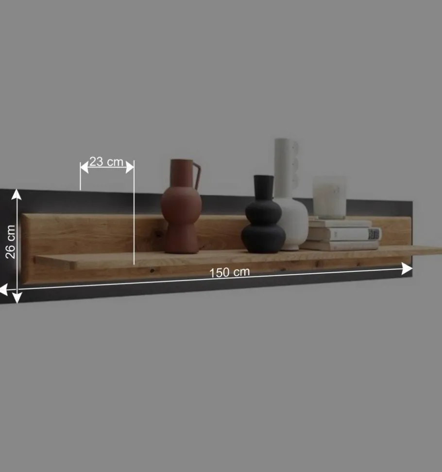 Hot Wohnwand für Wohnzimmer Set - Flacona (dreiteilig) Wohnwände