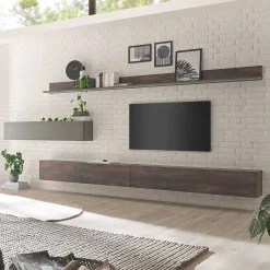 Sale Wohnwand HĂ€ngeschrĂ€nke und Wandboards im Set - Mundo (fĂŒnfteilig) WohnwĂ€nde